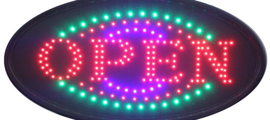 Open Skylt Neon LED